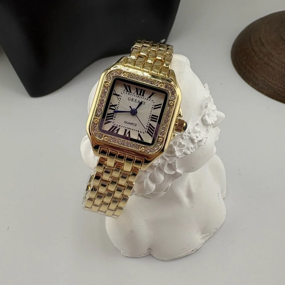 Panthère Gold Plated Stainless Steel Watch